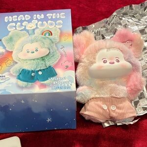 Mini so Disney Mickey head in the clouds plush new w/ bag and box
